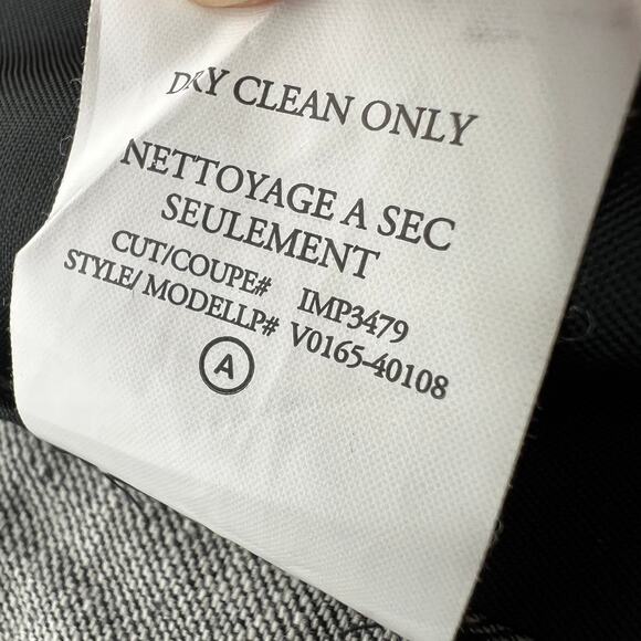 Vince Linen Blend Jacket Womens Size 6 Gray One Button Notch Lapel Collar Blazer - Picture 9 of 11